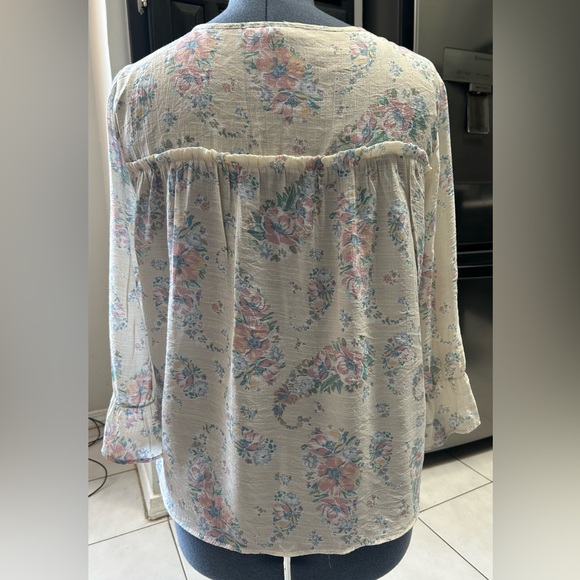 Zac & Rachel top/ blouse Floral print Size L - Picture 4 of 10